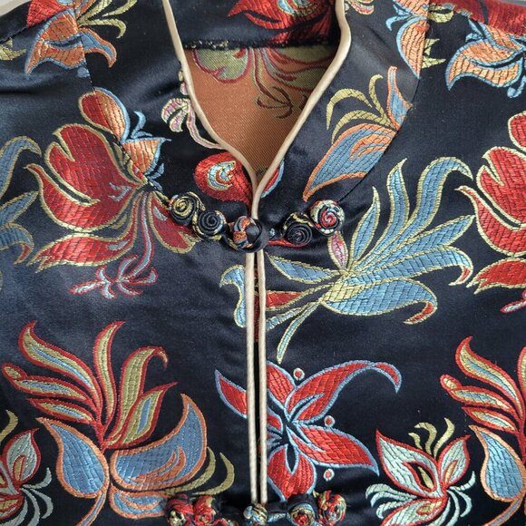 Handmade Asian Oriental Silk Blend Women’s Jacket (Size: Small to Medium) - Picture 10 of 16